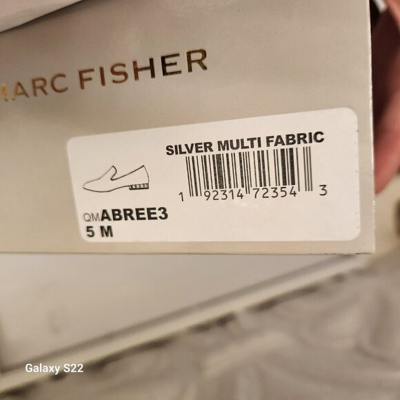 Marc Fisher Studded Slip-On Loafers Abree 3 Silver Multi. NIB. Size 5 - Picture 8 of 11